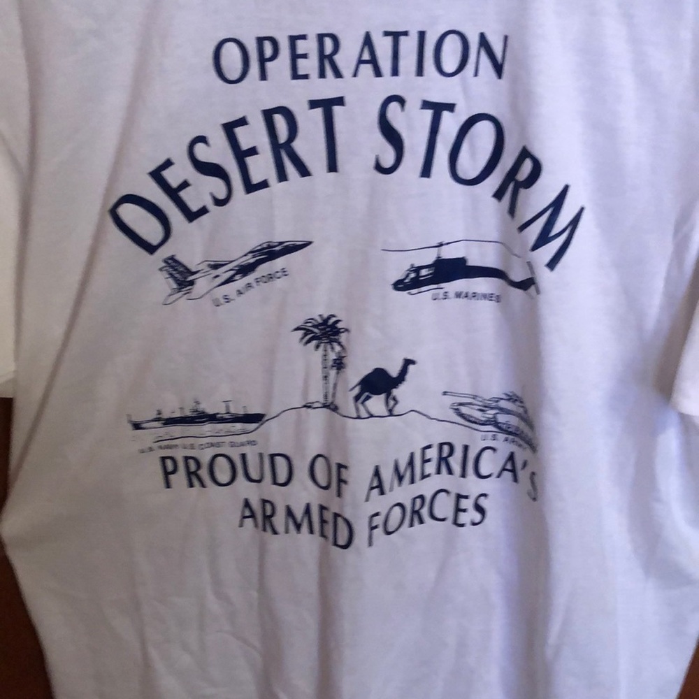 Unworn Operation Desert Storm T Shirt size L